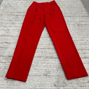 Lulus Red High Waist Trouser Pant